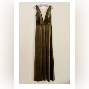Jenny Yoo Collection Logan Velvet Maxi Dress, Size 12
